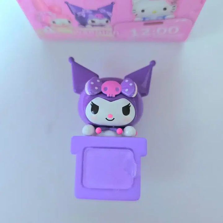 [BUNJANG] Sanrio Hyper Sweet Heart Peek-a-Boo Series Kuromi Figure / 산리오 히퍼 스위트 하트 까꿍 피규어 시리즈 쿠로미 양도