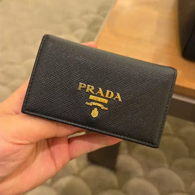 [BUNJANG] Prada Saffiano Black Card Wallet / 프라다 사피아노 블랙 카드지갑