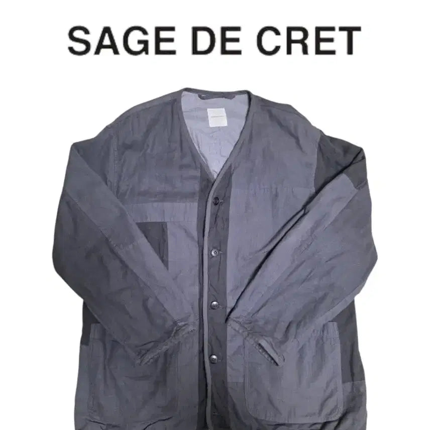 [BUNJANG] Sage de Cret Patchwork Zip-Up Jacket / [3] sage de cret 사쥬드크레 패치워크 자켓