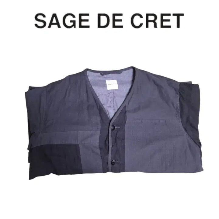[BUNJANG] Sage de Cret Patchwork Zip-Up Jacket / [3] sage de cret 사쥬드크레 패치워크 자켓