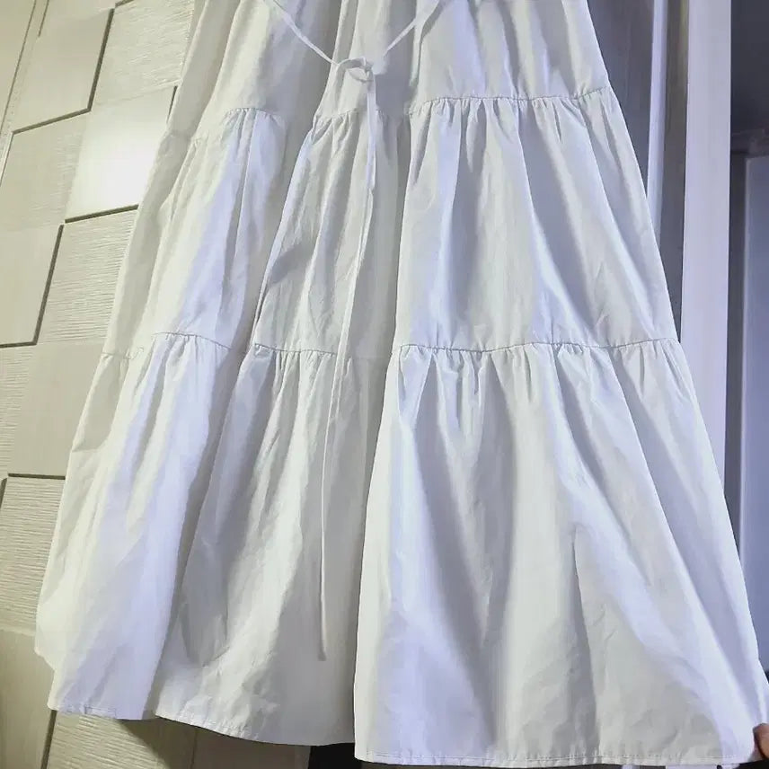 [BUNJANG] 3-Tiered Ruffle Long Dress / 바스락 3단 캉캉 롱원피스