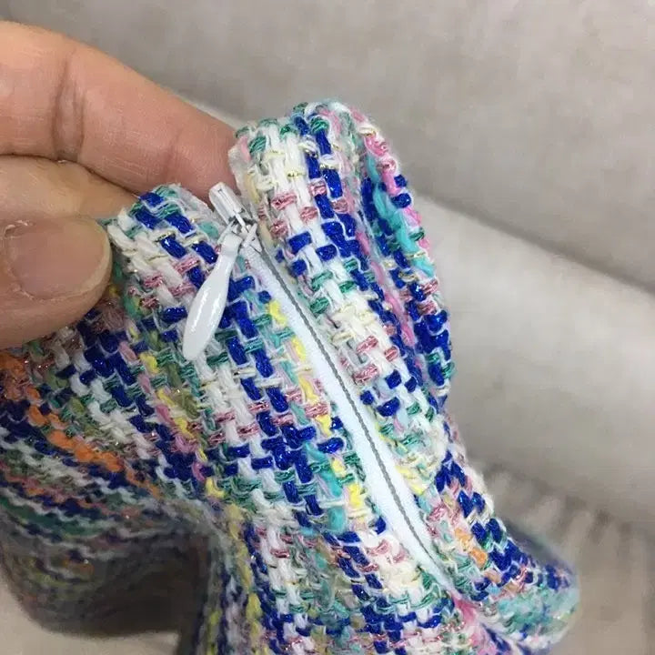 [BUNJANG] Maje Tweed Check Shorts / 마쥬 maje 트위드 체크 반바지 숏팬츠 뒷밴딩
