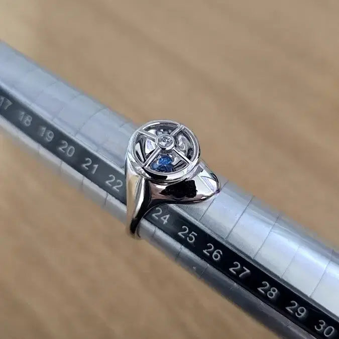 [BUNJANG] Sterling 925 Silver Stone Moving Ring / 스털링 925 실버 순은 스톤 무빙 반지 링 해외편집샵 50만원대