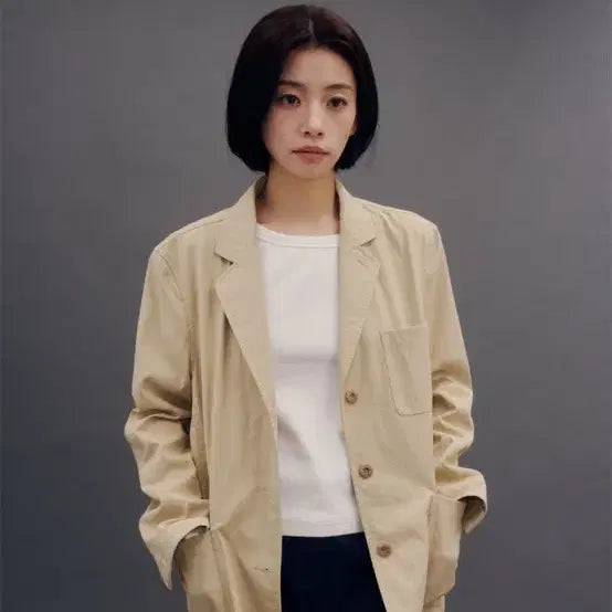 [BUNJANG] Almoute Beige Jacket / 얼뮤트 자켓 1회 착용
