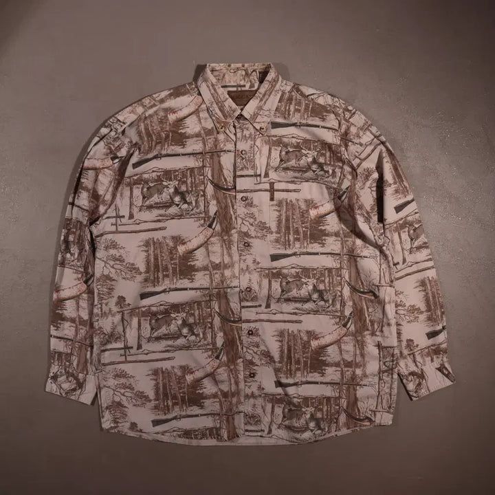 [BUNJANG] Vintage USA Pattern Hunting Shirt / 빈티지 USA 패턴 헌팅셔츠 C629