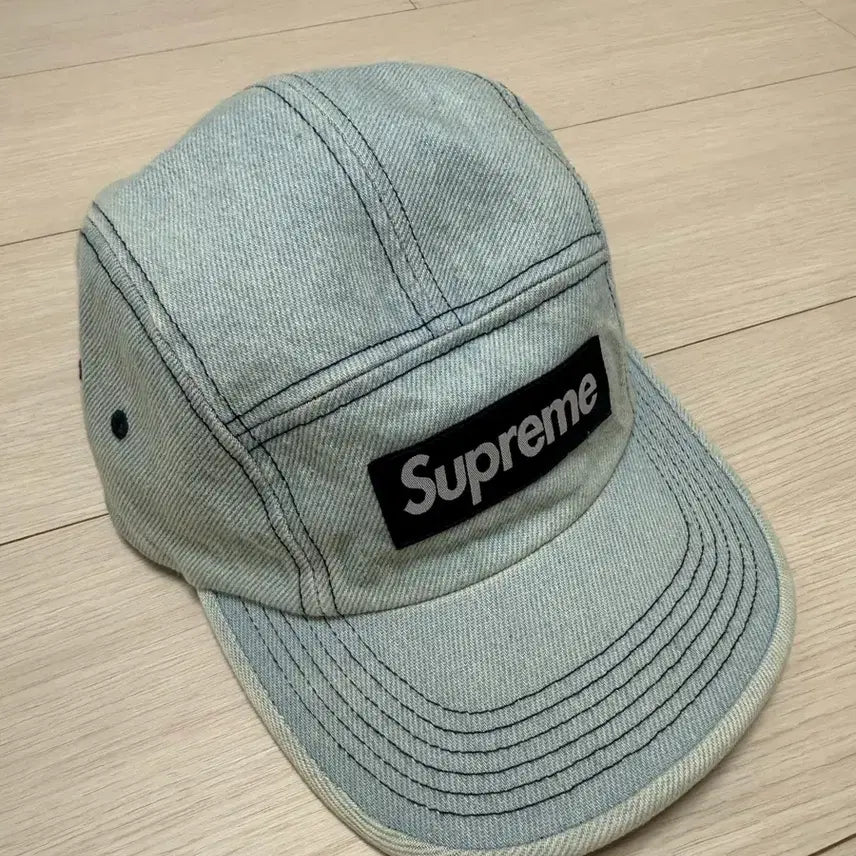[BUNJANG] Supreme 25SS Denim Camp Cap Light Washed Indigo / 25SS 슈프림 데님 캠프캡 라이트 워시드 인디고
