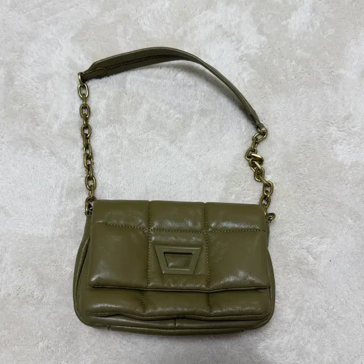 [BUNJANG] Zara Khaki Leather-like Handbag / 자라 가방판매