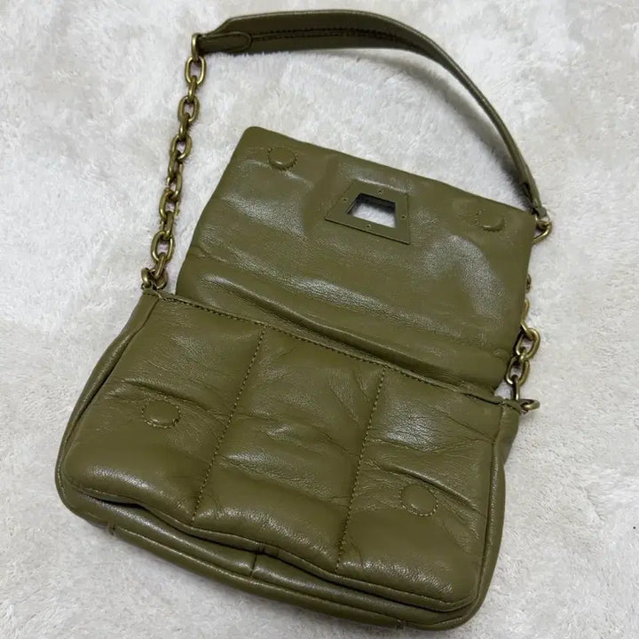 [BUNJANG] Zara Khaki Leather-like Handbag / 자라 가방판매