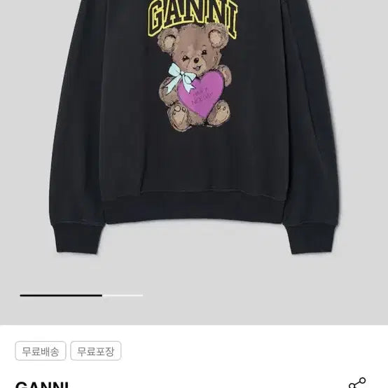 [BUNJANG] GANNI Cotton Sweatshirt Size S / 가니 맨투맨(국내 백화점구매)
