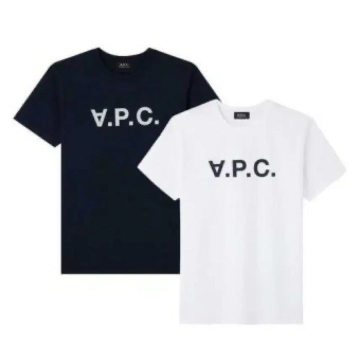[BUNJANG] A.P.C. Navy/White Short Sleeve T-shirt / A.P.C. 아페쎄 반팔 티셔츠 네이비/화이트 미개봉 새상품