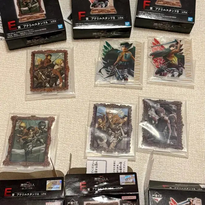 [BUNJANG] Attack on Titan Ichiban Kuji Acrylic Stand Bundle / 진격의거인 쿠지 아크릴 일괄