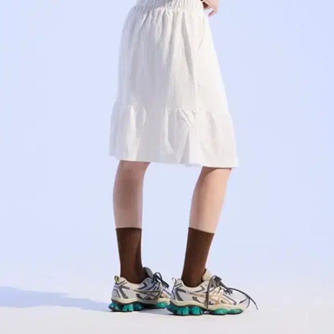 [BUNJANG] A-Line White Skirt / 화이트 스커트 A라인 치마