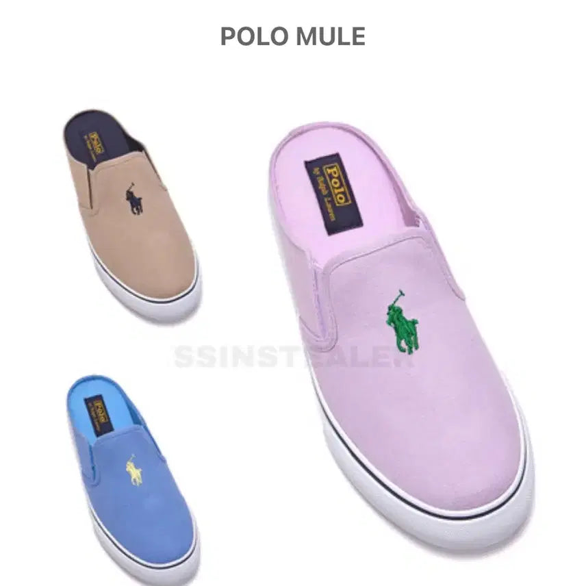 [BUNJANG] Polo Ralph Lauren Canvas Mule Slip-on / 폴로 랄프로렌 캔버스 뮬 슬립온250