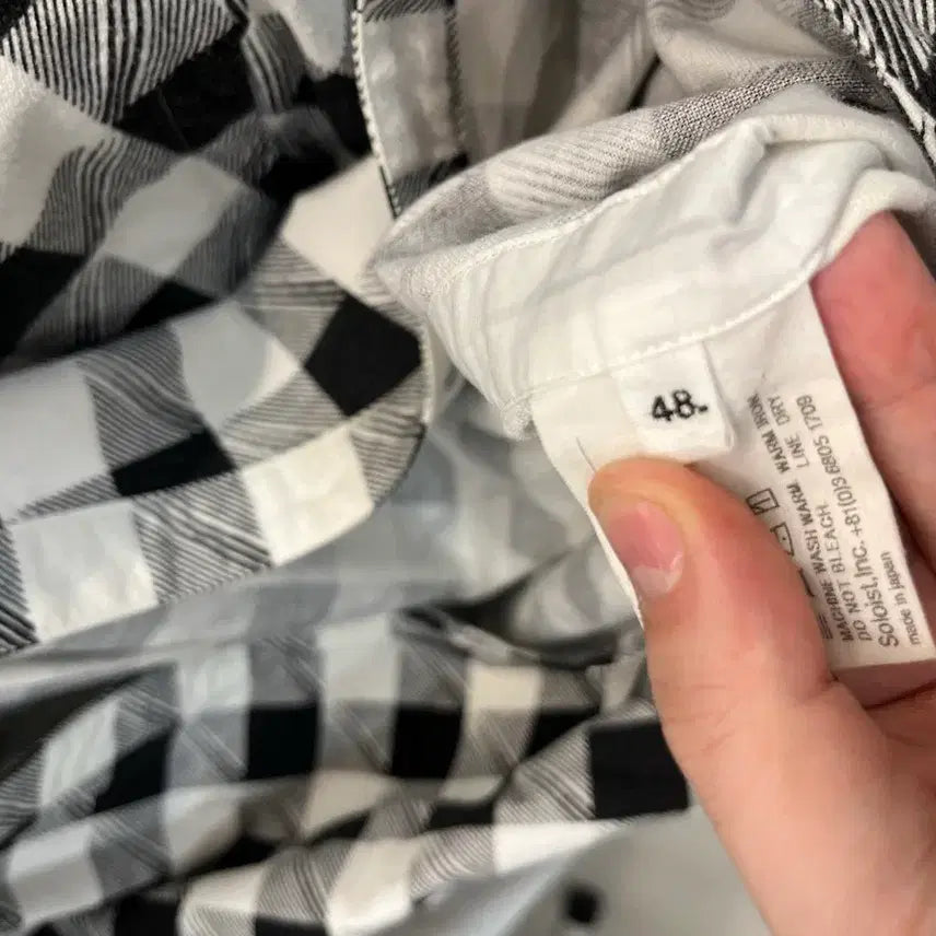 [BUNJANG] Soloist 17SS Checkered Pullover Shirt / 솔로이스트 17SS 풀오버 체크셔츠