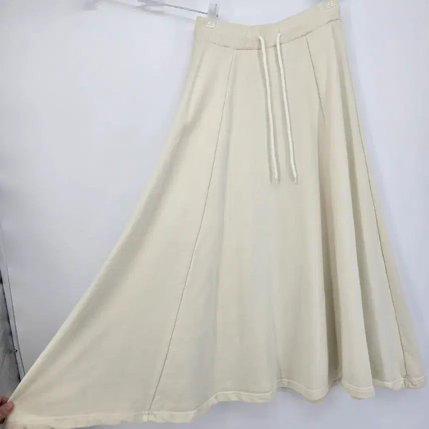 [BUNJANG] Ivory Banding Long Skirt / 아이보리 밴딩 롱 스커트