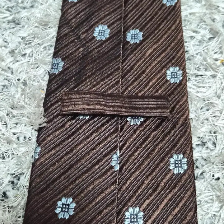 [BUNJANG] Tommy Hilfiger Flower Dot Pattern Necktie / 타미힐피거Tommy 플라워 도트 패턴 넥타이 Free - N42