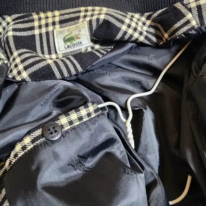 [BUNJANG] Lacoste Check Bomber Jacket / 라코스테 체크 봄버 자켓