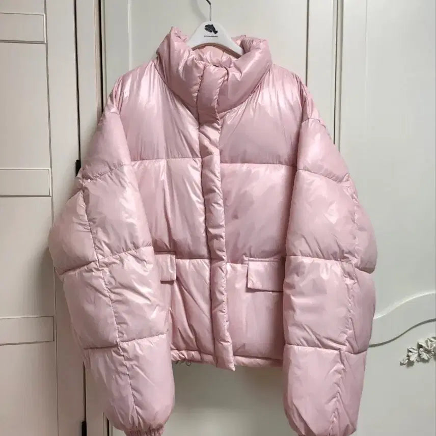 [BUNJANG] 8 Seconds Pink Short Padded Jacket / 에잇세컨즈 핑크 숏패딩