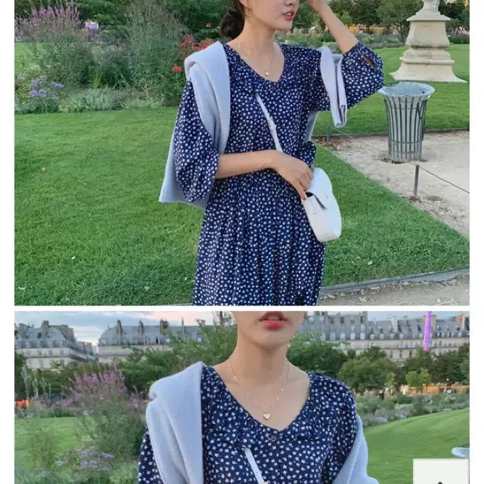 [BUNJANG] Undervi Floral Long Dress / 언더비 제작 원피스 undervi 플라워 롱 원피스