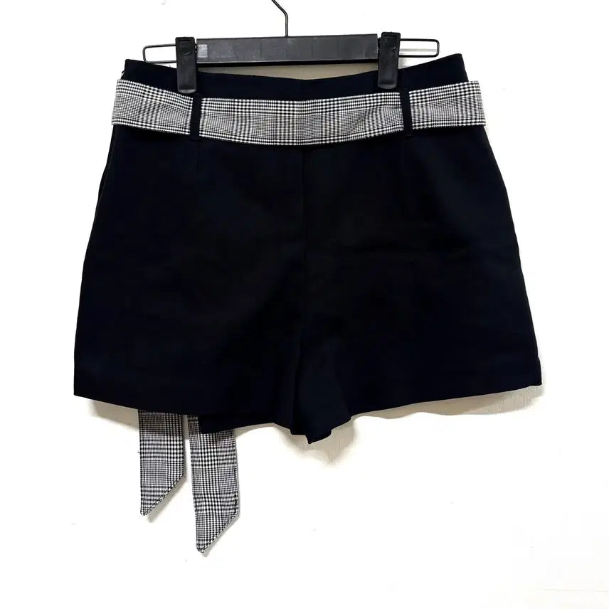 [SOLD OUT] ZARA 블랙 체크 벨트 치마바지