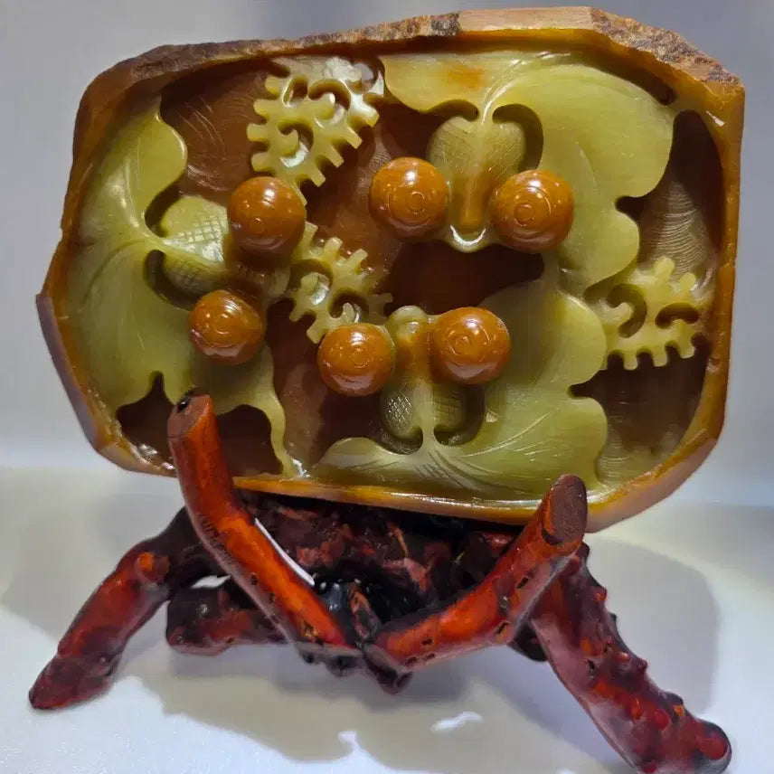 [BUNJANG] Jade Goldfish Sculpture / 금붕어 옥조각품