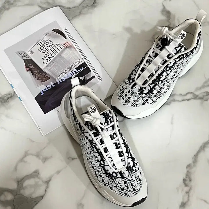 [BUNJANG] B24 Oblique Cannage Sneakers / B24 오블리크 까나쥬 스니커즈
