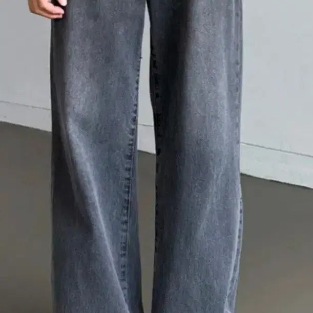 [BUNJANG] The Other Side Washed Wide Denim Pants / 디아더사이드 흑청 데님