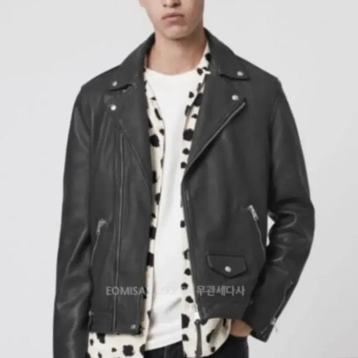 [BUNJANG] AllSaints Milo Leather Rider Jacket / 올세인츠 밀로 라이더ㅠ자켓