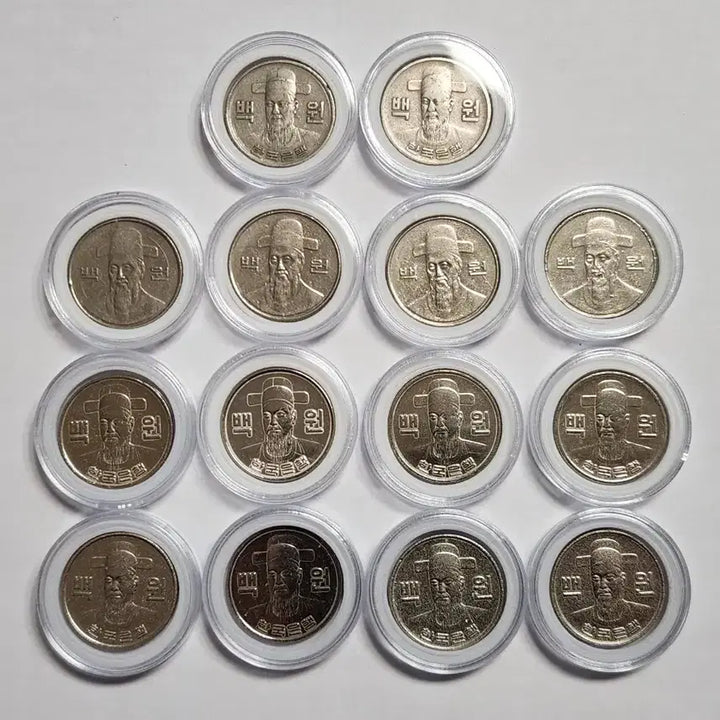 [BUNJANG] Various Year 100 Won Coins Bundle Set / 동전/ 특년도 백원 14점