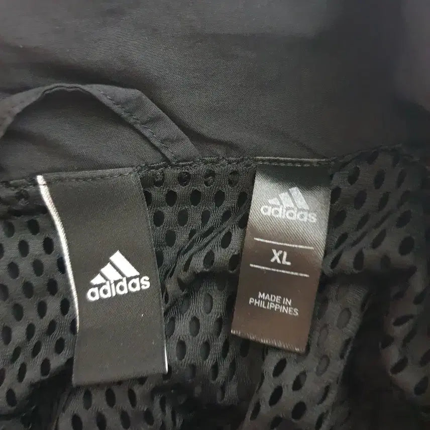 [BUNJANG] Adidas Colorblock Windbreaker Jacket Black XL / 아디다스 바람막이 오버핏 컬러블록 윈드자켓 블랙 XL