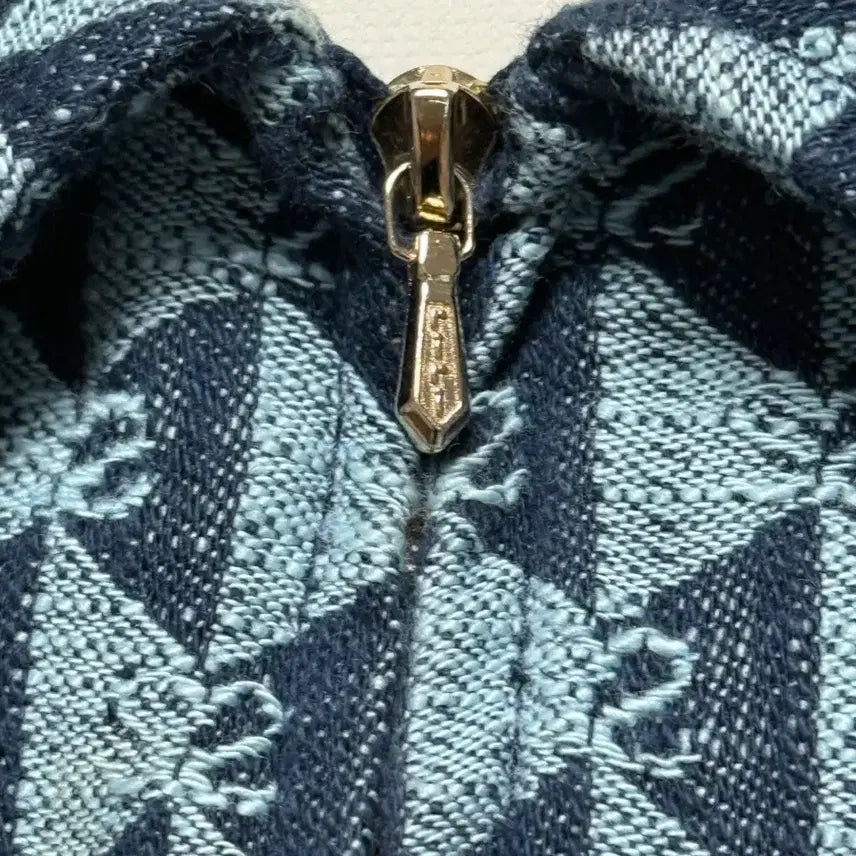 [BUNJANG] Sandro Monogram Blue Dress / 산드로 블루 모노그램 드레스