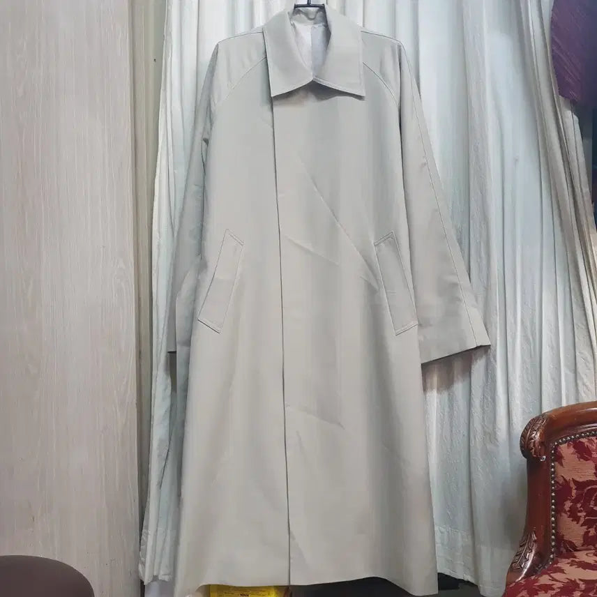 [BUNJANG] 8seconds Beige Long Trench Coat / 8seconds 베이지색 롱 트렌치코트