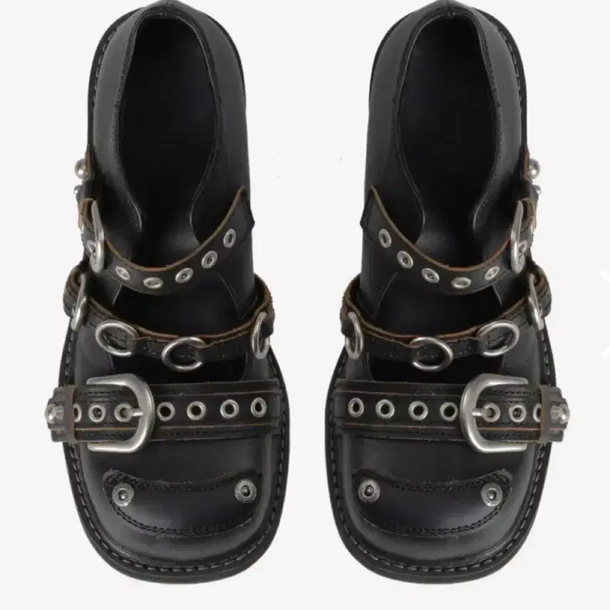 [BUNJANG] Vacant Archive Sasha Strap Mary Jane Boots / 베이컨트 아카이브 메리제인 로퍼 버클 부츠 240