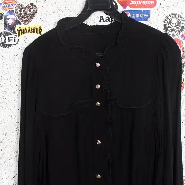 [BUNJANG] Derek Lam Viscose Satin Shirt Blouse / 여성66 / 데렉램 비스코스 새틴 셔츠블라우스BK 33-20