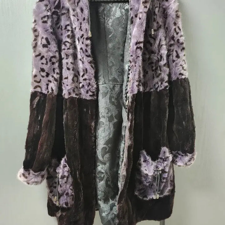 [BUNJANG] Lilyen Leopard Mink Hooded Jacket / Lilyen 밍크 호피밍크 후드자켓
