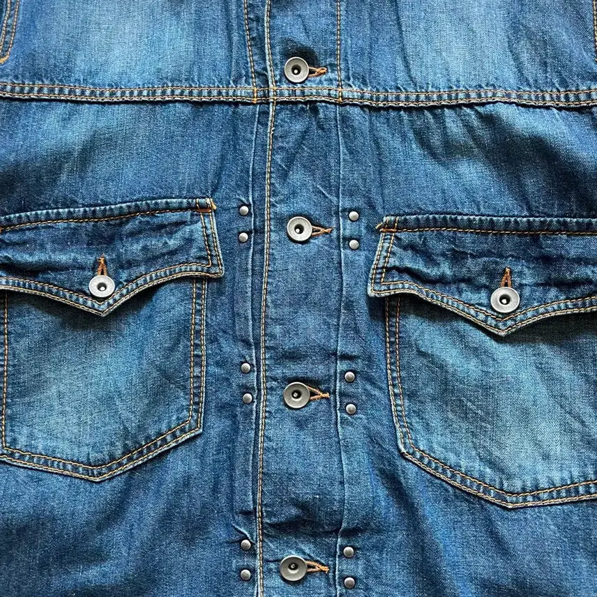 [BUNJANG] TAKEO KIKUCHI Vintage Denim Trucker Jacket / TAKEO KIKUCHI 타케오키쿠치 일본 빈티지 데님 트러커 자켓