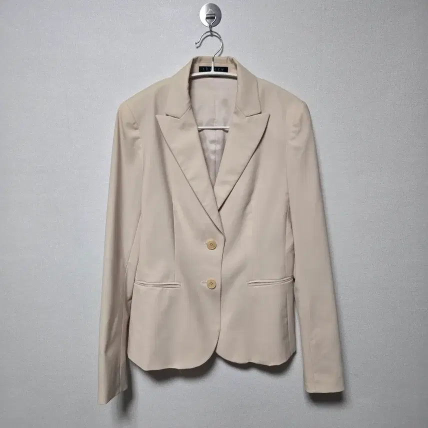 [BUNJANG] Theory Beige Wool Blend Blazer Jacket / 띠어리 베이지 자켓 / 여성 자켓/ 여자 자켓