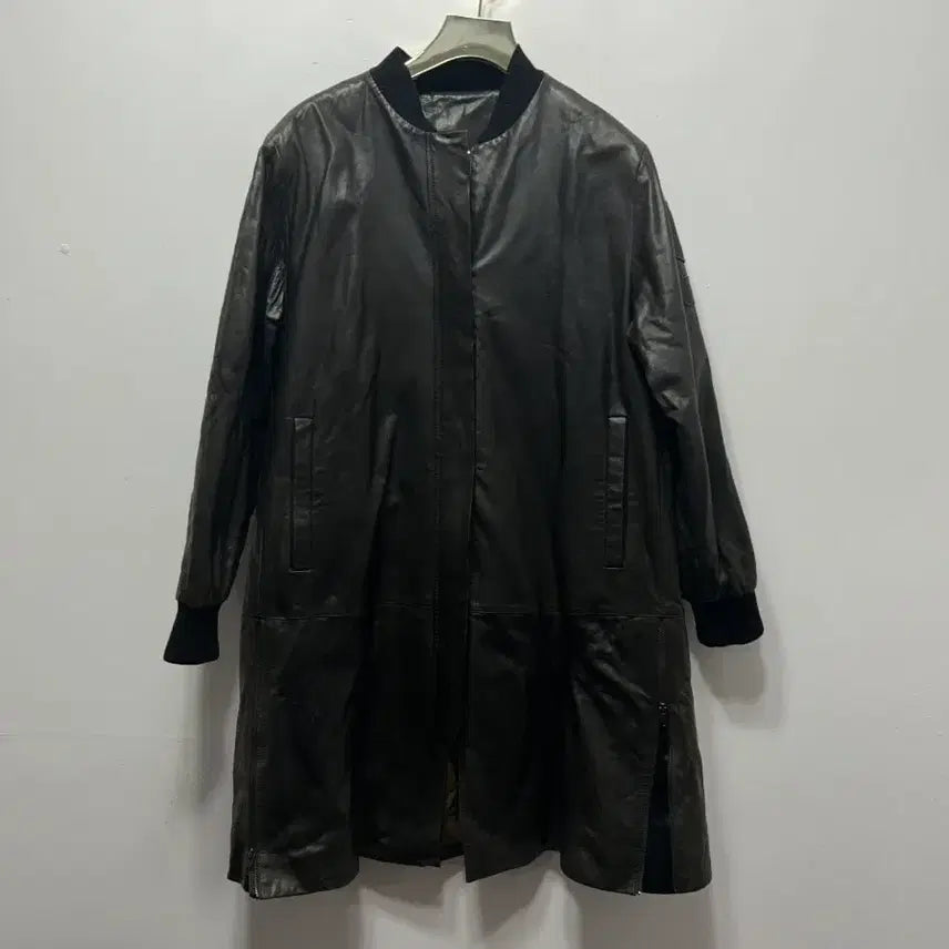 [SOLD OUT] 롱 카키 양가죽 봄버 자켓 S