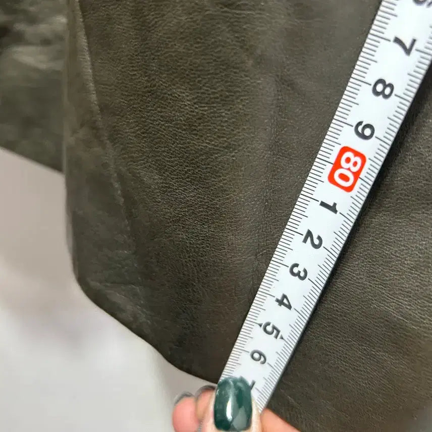 [SOLD OUT] 롱 카키 양가죽 봄버 자켓 S