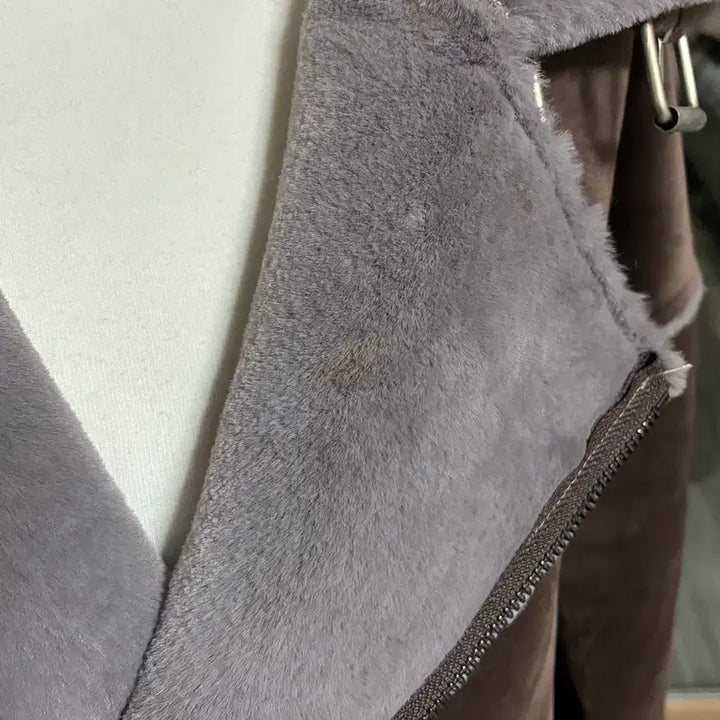 [BUNJANG] Brown Suede Mustang Jacket / 무스탕 자켓 브라운 스웨이드