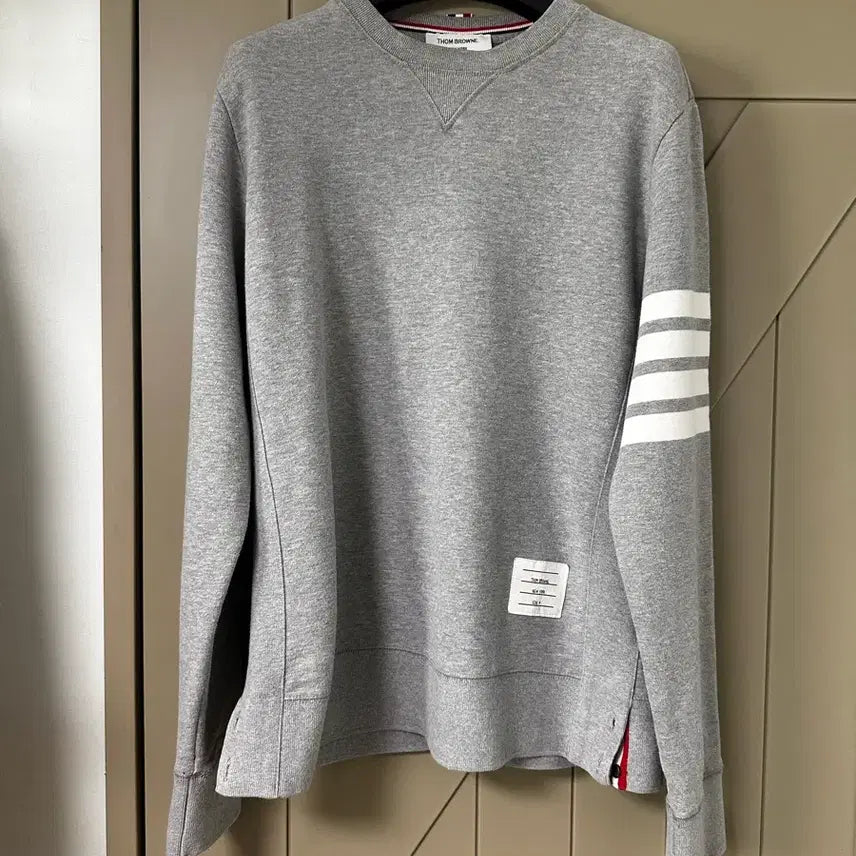 [BUNJANG] Thom Browne Diagonal Sweatshirt / 신형 톰브라운 사선 맨투맨 4사이즈