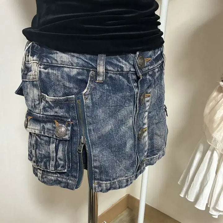 [BUNJANG] Y2K Denim Mini Skirt / Y2K 데님 미니스커트