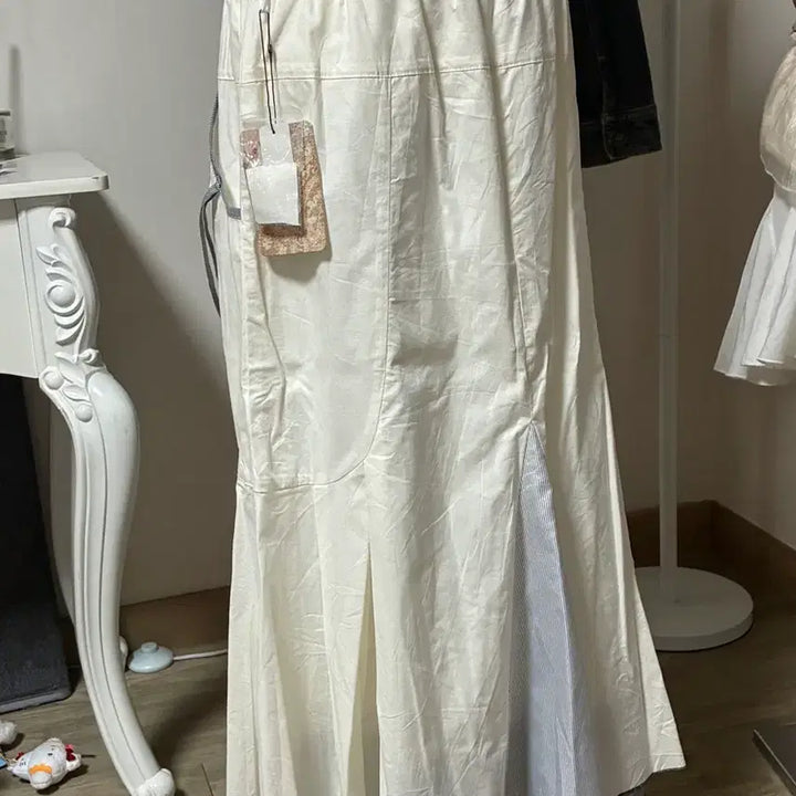 [BUNJANG] Vintage White Long Skirt / 일본 빈티지 화이트 롱스커트