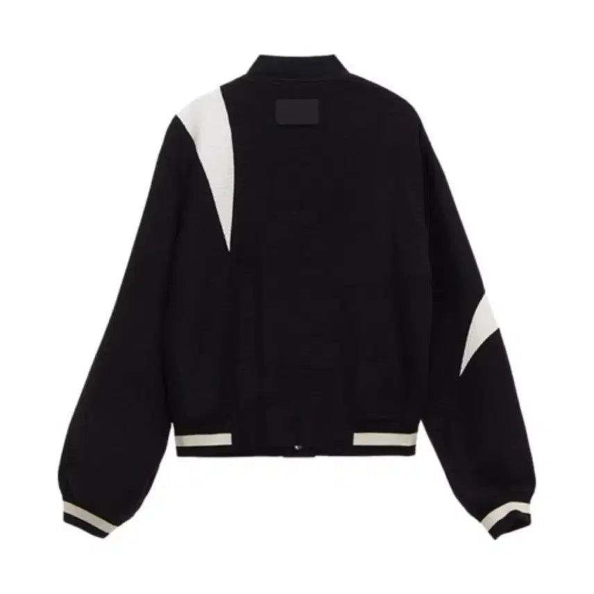 [BUNJANG] Matinkim Color Object Baseball Jumper Varsity Black / 마뗑킴 컬러 오브젝트 베이스볼 점퍼 바시티 블랙