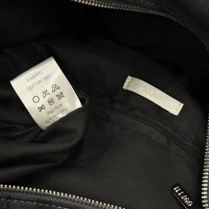 [BUNJANG] ILLIGO Letter Big Shoulder Bag (Check, Gray) / ILLIGO 일리고 레터 빅 숄더백 체크 그레이 가방