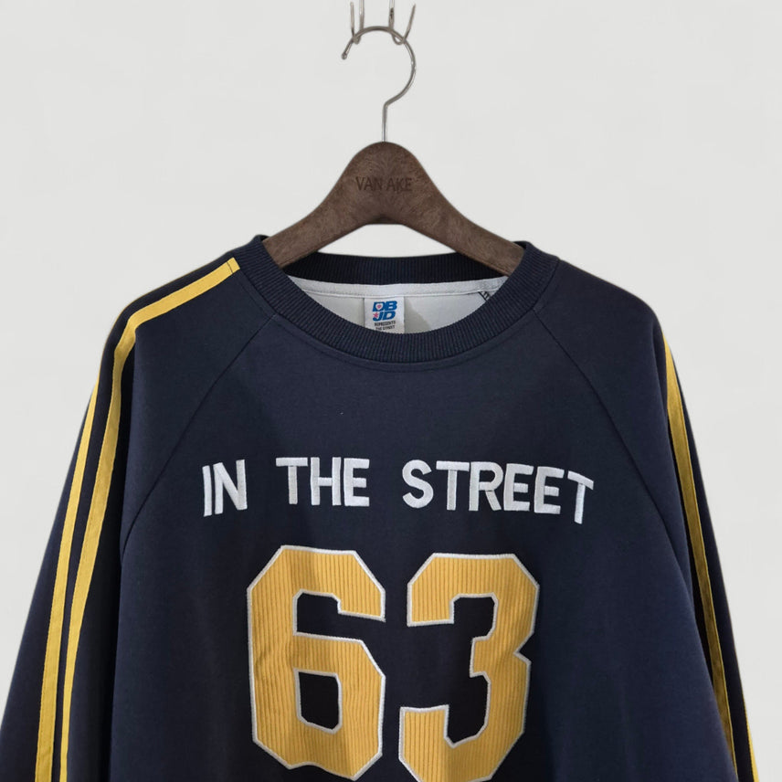 [BUNJANG] Double JD Street 63 Oversized Sweatshirt / 더블제이디 스트릿63 맨투맨 오버핏