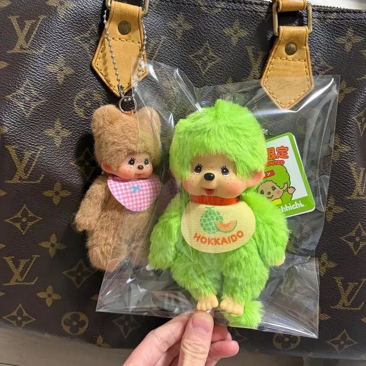 [BUNJANG] Monchhichi Melon Keyring / 훗카이도 한정판 멜론몬치치키링