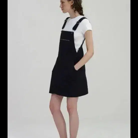 [BUNJANG] Nothing Written Mini Overall Dress / Nothing written 낫띵리튼 멜빵 원피스