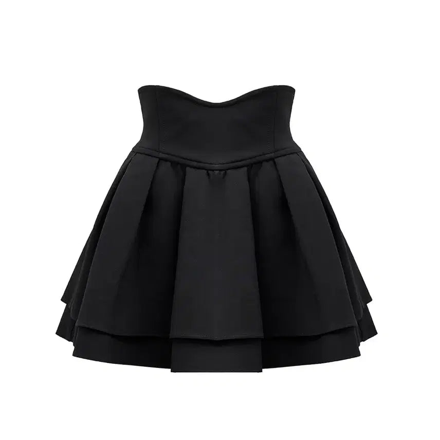[BUNJANG] Michel Macaron Black XS Skirt / 미셸마카롱 미각스커트 블랙 xs