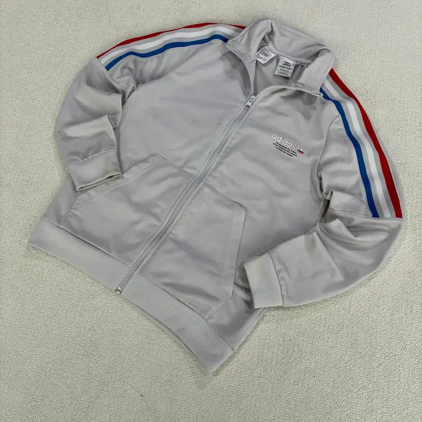 [BUNJANG] Adidas Three Stripes Track Top - Grey M / 아디다스 삼선 트랙탑 그레이 M